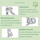 925 Sterling Silver Hollow Cat Beads Cute Animal Accessory - Close-Up Angle