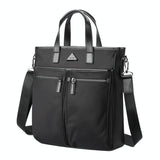Waterproof Laptop Business Handbag - Large Capacity Black - Front View