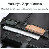 Waterproof Laptop Business Handbag - Large Capacity Black - Top-Down View