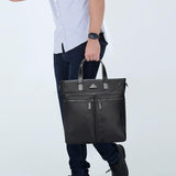 Waterproof Laptop Business Handbag - Large Capacity Black - Low Angle
