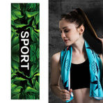 Quick Drying Cooling Towel For Outdoor Sports 100 X 30Cm - Greenery