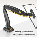 Adjustable Tv Monitor Bracket - Black 17-30 Inches - 45-Degree Angle