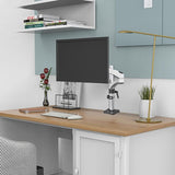 Rotating Aluminum Monitor Bracket for Lifting Lcd - Clip Table - Low Angle