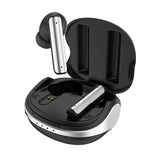 Wireless Anc Bluetooth Earphones - Active Noise Reduction - Black - Front View