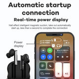 Wireless Anc Bluetooth Earphones - Active Noise Reduction - Black - Close-Up Angle