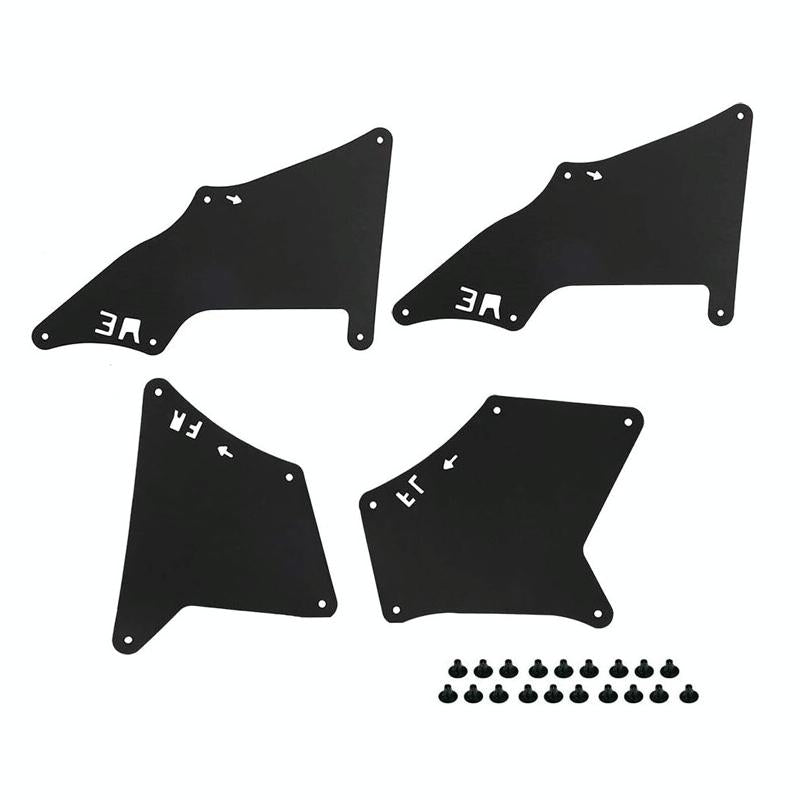 Front Wheel Fender Leather Lining For 03-17 Toyota Prado 2700 4000 Black