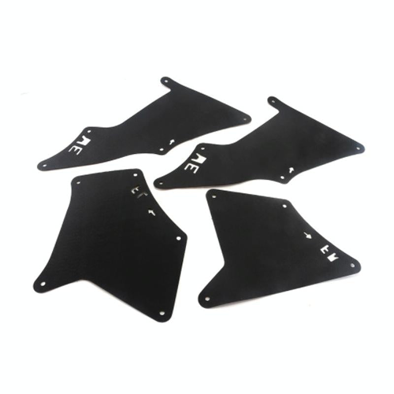 Front Wheel Fender Leather Lining For 03-17 Toyota Prado 2700 4000 Black