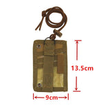 Waterproof Document Bag & Card Holder Multifunctional - Black - Front View