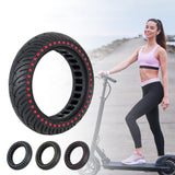 Blue 8.5 Honeycomb Tire for Xiaomi M365 / M365 Pro / 1s - Red - Side View
