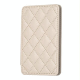 Rhombus Pattern Card Bag Back Sticker For Mobile Phones - Dark Purple - Front View