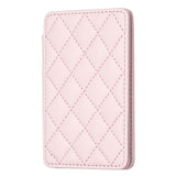 Rhombus Pattern Card Bag Back Sticker For Mobile Phones - Dark Purple - Extra Image