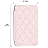 Rhombus Pattern Card Bag Back Sticker For Mobile Phones - Dark Purple