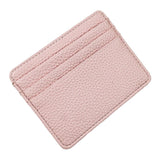 Lychee Pattern Mini Card Holder Multi Card Slots Ultra Thin Coin Purse - Blue - Extra Image