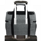 Portable Bowling Tote Bag Grey Sneaker Backpack - Rear View