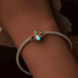 925 Sterling Silver Platinum Plated Luminous Butterfly Silicone Diy Beads - Close-Up Angle