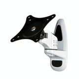 Universal Swivel Wall Mount for Computer Monitors - White - Front View