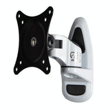 Universal Swivel Wall Mount for Computer Monitors - White - Side View