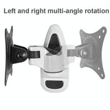 Universal Swivel Wall Mount for Computer Monitors - White - 45-Degree Angle