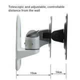 Universal Swivel Wall Mount for Computer Monitors - White - Close-Up Angle