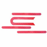 Reflective Strip for Xiaomi M365 Pro Scooter - U-shaped Front and Rear Red - Top-Down View