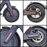 Reflective Strip for Xiaomi M365 Pro Scooter - U-shaped Front and Rear Red - 45-Degree Angle