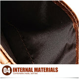 Brown Crazy Horse Leather Card Holder Wallet - Low Angle