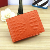 Universal Crocodile Pattern Driver License Cover With Card Slot - Blue - Close-Up Angle