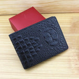 Universal Crocodile Pattern Driver License Cover With Card Slot - Blue - Extra Image