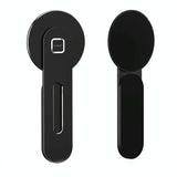 Aluminum Magnetic Phone Stand for Laptop Expansion - Black - Low Angle