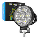 9 - 30V 12W 6000K 2.5 Inch Car Led Engineering Auxiliary Light White Light - Close-Up Angle