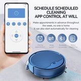 Intelligent Household Sweeping Robot with Path Charging - Max - Black - Top-Down View