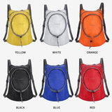 Waterproof Nylon Collapsible Backpack Lightweight Travel Bag For Women And Men - Orange
