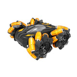 Double-sided Flip Drift Remote Control Toy Stunt Car for Children - Black Green - Extra Image