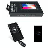Wireless Car Charger with Anti-slip Pad - 2 in 1 - 15w - Black - Close-Up Angle