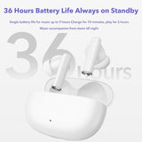 Waterproof Bluetooth Earbuds with Active Noise Reduction - Silver - Close-Up Angle