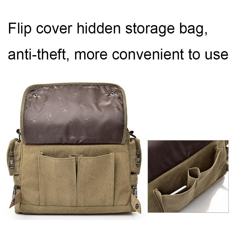 Waterproof Outdoor Laptop Bag Single Shoulder - Khaki