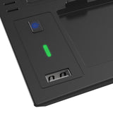 Wireless Charger for Left-hand Drive Honda Civic / Integra 22-23 - Black - Top-Down View