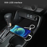 Wireless Charger for Left-hand Drive Honda Civic / Integra 22-23 - Black - Low Angle