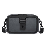 Waterproof Mini Crossbody Bag For Men Oxford Cloth Design - Black - Extra Image