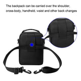 Men Messenger Bag - Wear As Belt Shoulder Or Handheld Bag - Black - Low Angle