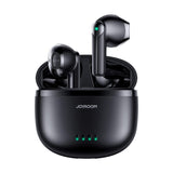 True Wireless Bluetooth Earphones with Dual-mic - Black - Front View