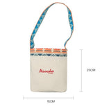 Retro National Canvas Barrel Bag Dual Use Color