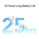Wireless Dual Mic Tws Air Earphones with Noise Reduction - White - Extra Image