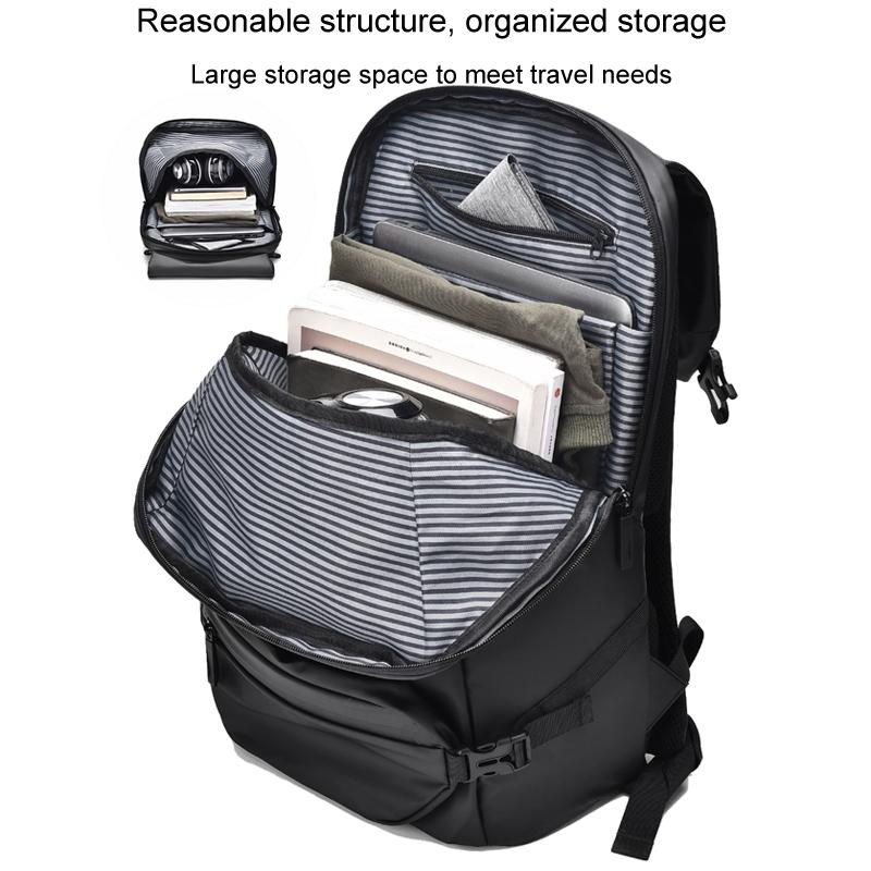 Travel Backpack for Men - Compact and Durable - Black