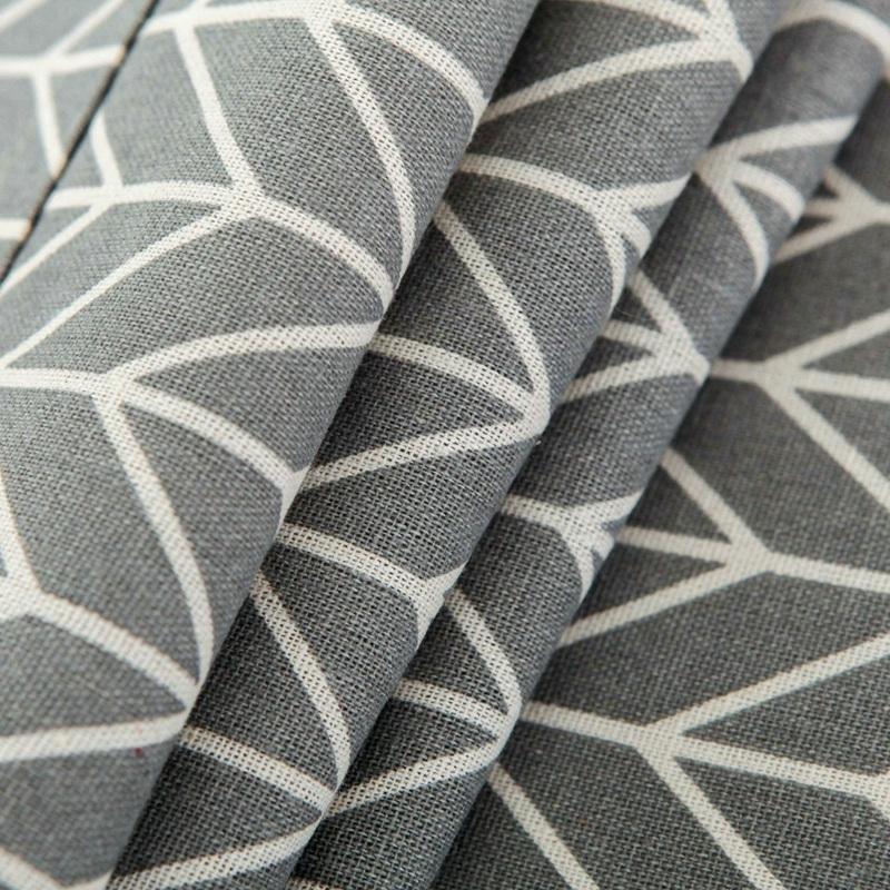 Universal Cotton Linen Microwave Dust Cover - Gray Arrow