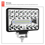 9 - 80V 18W 6000K 4 Inch Car 36Pcs Led Work Light White Light - Top-Down View