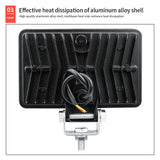 9 - 80V 18W 6000K 4 Inch Car 36Pcs Led Work Light White Light - 45-Degree Angle