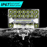 9 - 80V 18W 6000K 4 Inch Car 36Pcs Led Work Light White Light - Close-Up Angle