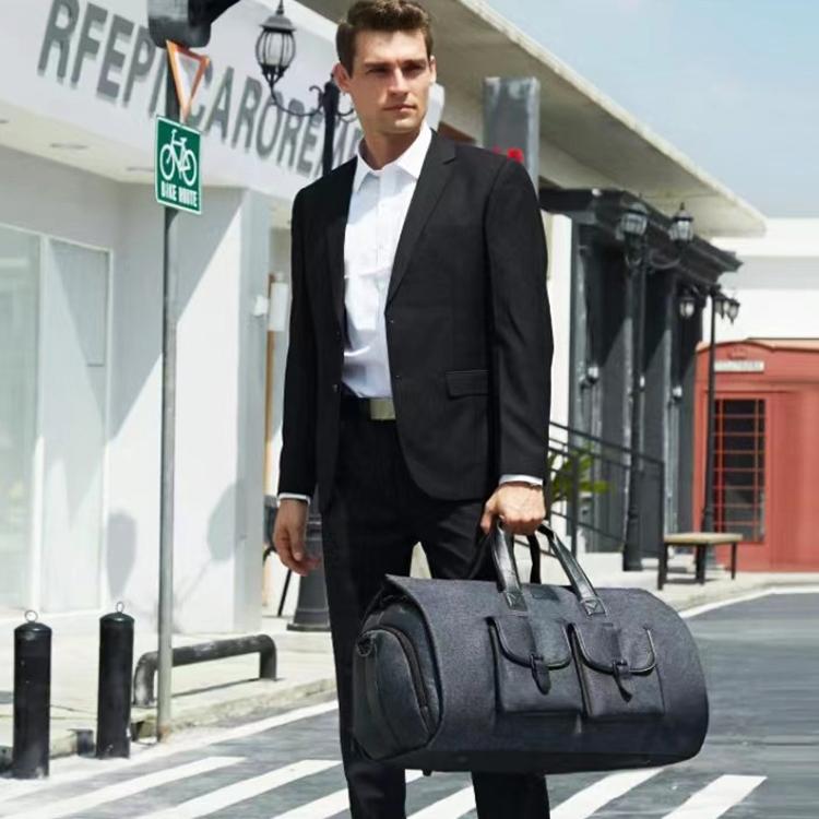 Compact Travel Suit Storage Bag - Foldable - Grey
