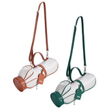 Lightweight Golf Crossbody Bag For Women Compact Mini Ball Storage Solution - Grey Green - Top-Down View